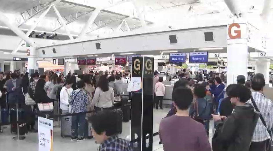 GWの福岡空港　出入国者は去年の1.5倍の約32万人　渡航先トップは韓国　おう盛なインバウンド需要がけん引