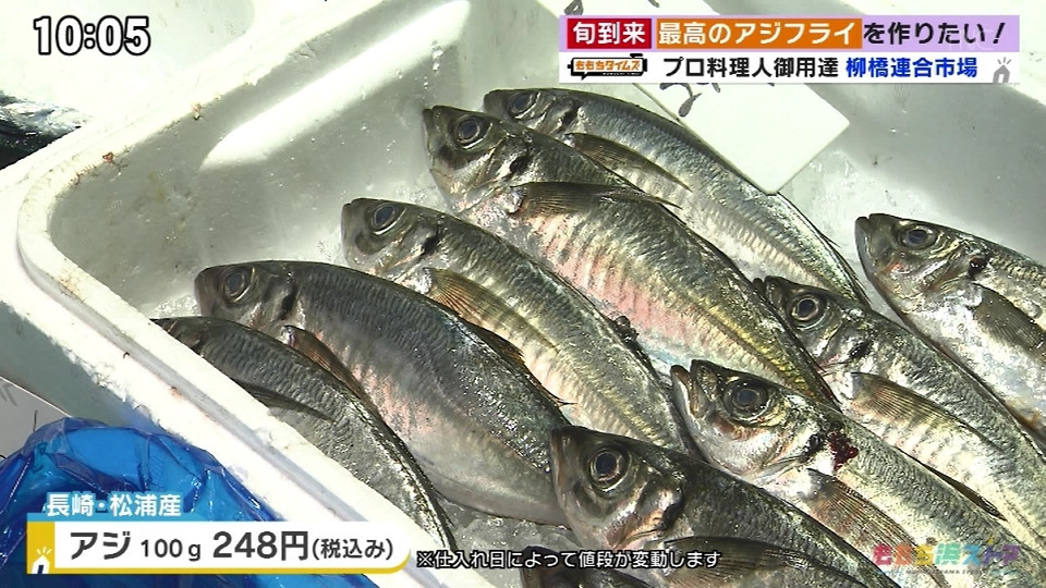 アジフライに適しているのは長崎県松浦産のアジ・船津商店 -今が特に美味しい！旬のアジを使った最高のアジフライ作りに挑戦-【ももちタイムズ/ももち浜ストア】